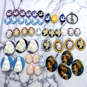 Religious Christian Catholic Jewelry Making Supplies Mary Jesus Cherub